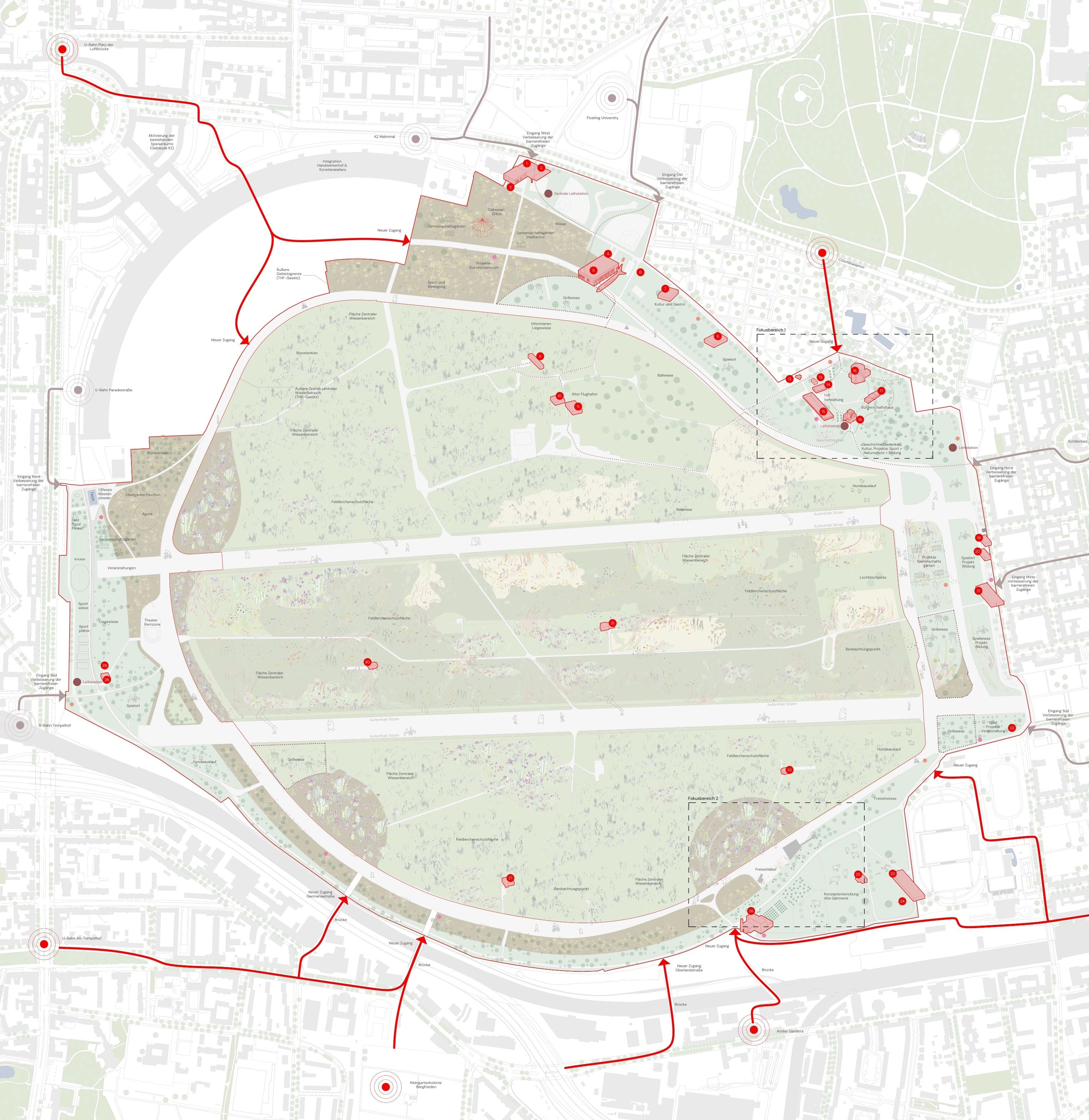 Lageplan: Bestand stärken, Vielfalt fördern