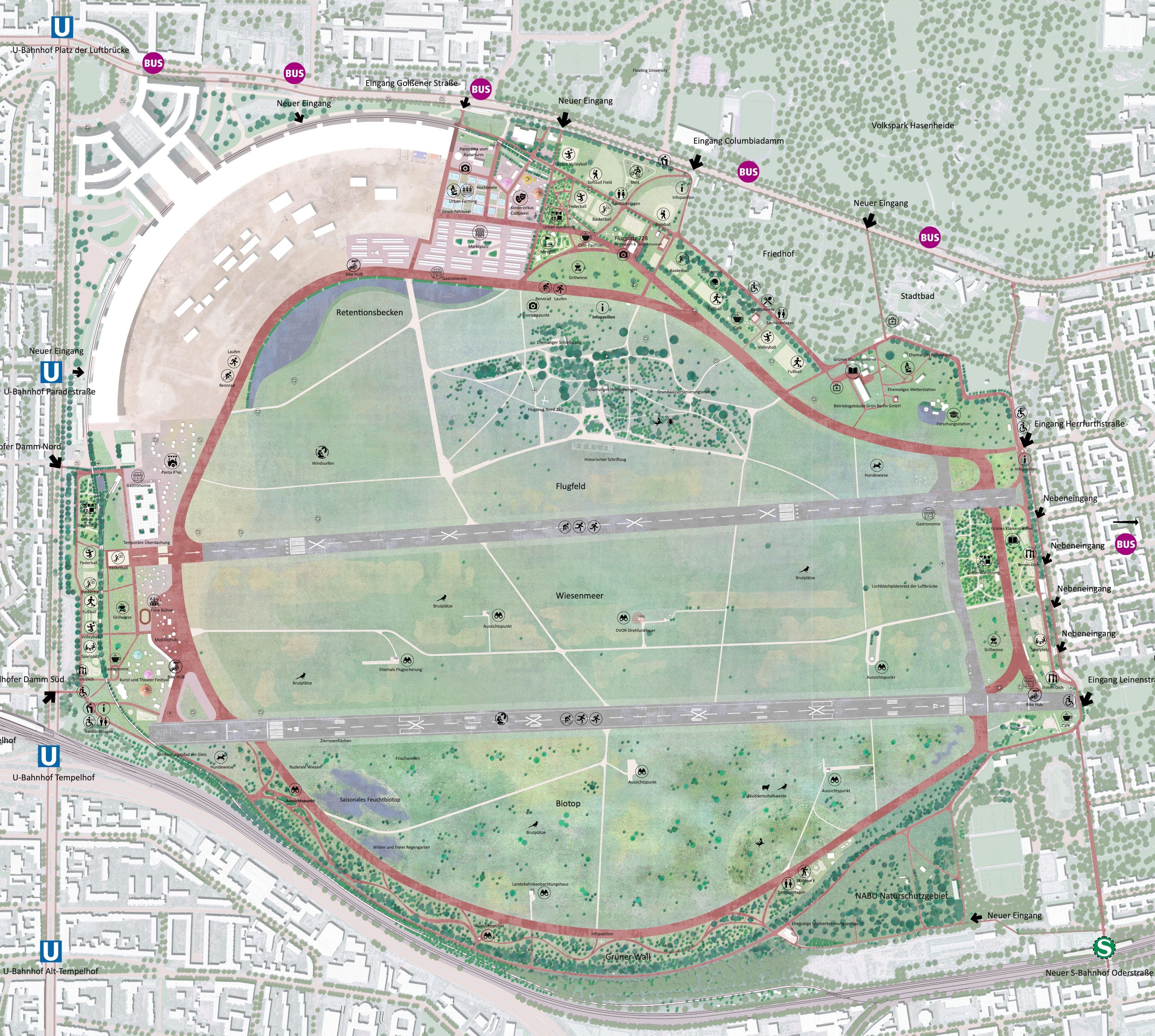 Lageplan: Eine Zukunft, die aus Freiräumen wächst